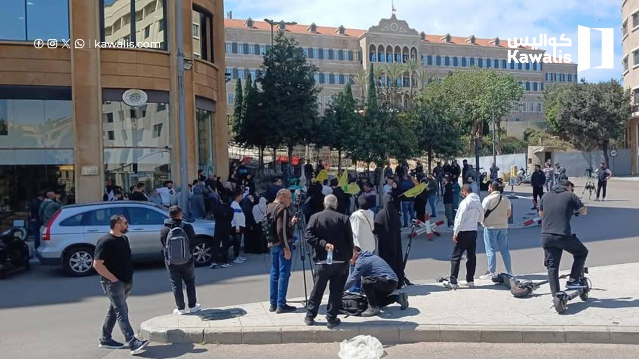 حزب الله يعجز عن حشد حتى العشرات… تظاهرة خجولة أمام السراي